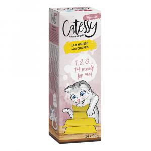 Megapakiet Catessy Mousse w miseczkach, 56 x 90 g - Z kurczakiem