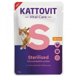 Kattovit Vital Care Sterilised, saszetki z kurczakiem - 85 g