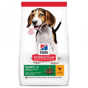 Dwupak Hill's - Puppy Healthy Development Medium, kurczak, 2 x 14 kg