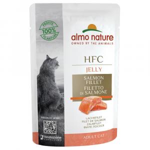 Megapakiet Almo Nature HFC Jelly, 24 x 55 g - Filet z łososia