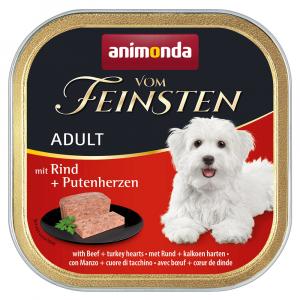 Animonda vom Feinsten Adult, bezzbożowa, 6 x 150 g - Wołowina z sercami indyczymi