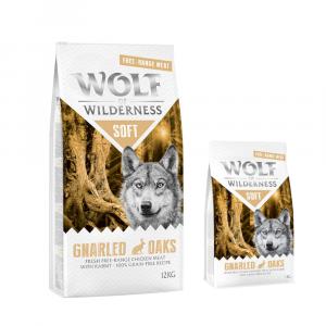 12 + 2 kg gratis! Wolf of Wilderness, karma sucha, 14 kg - \