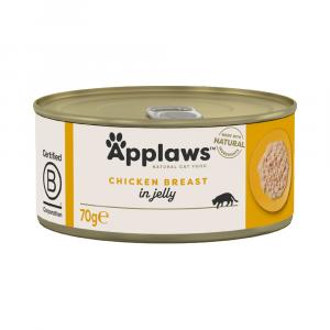 30% taniej! Applaws, karma mokra, 18 x 70 g - W galarecie, kurczak