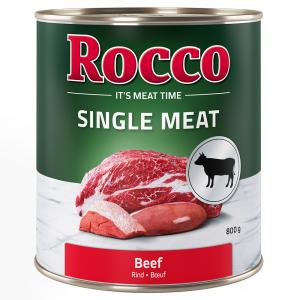 Korzystny pakiet Rocco Single Meat, 12 x 800 g - Wołowina