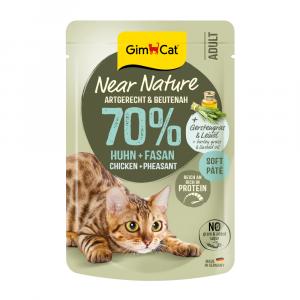 GimCat Near Nature, 16 x 85 g - Kurczak i bażant