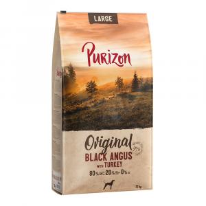 10 + 2 kg gratis! Purizon, karma sucha dla psa, różne rodzaje, 12 kg - Large Adult, wołowina Black Angus i indyk