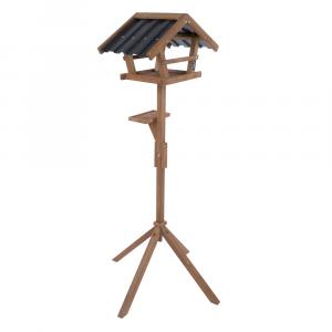 TIAKI domek dla ptaków ze stojakiem 2 w 1 - Dł. x szer. x wys.: 55 x 30 x 150 cm