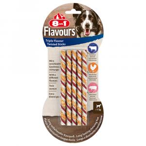 3 + 1 gratis! Przysmaki 8in1 Triple Flavour, różne rodzaje - Pałeczki do żucia o potrójnym smaku, 4 x 10 sztuk