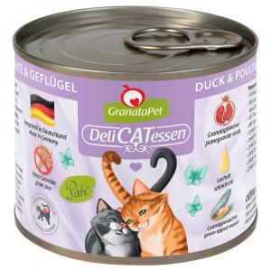 GranataPet DeliCatessen, 6 x 200 g - Kaczka i drób