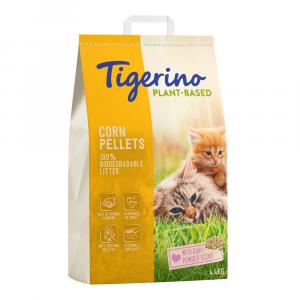 20% taniej! Tigerino, żwirek, różne rodzaje - Plant-Based, żwirek na bazie kukurydzy - zapach pudru dla dzieci, 7 l