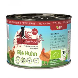 Catz finefood Bio, 6 x 200 g - No.503 Biokurczak