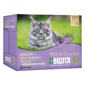 Bozita Senior, kawałki w sosie, 12 x 85 g - Kurczak