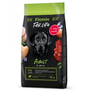 12 + 1 kg gratis! Fitmin Dog for Life, karma sucha, 13 kg - Adult