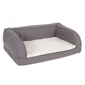 Ortopedyczna sofa dla psa, szara - Dł. x szer. x wys.: 115 x 70 x 32 cm