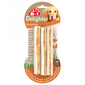 8in1 Delights pałeczki z kurczakiem - 9 szt., 3 x 75 g