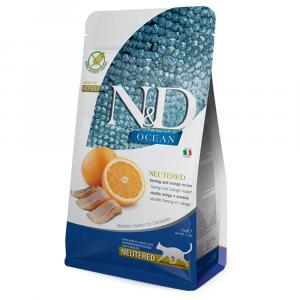 Farmina N&D Ocean Cat Sterilised Śledź & Pomarańcza Adult - 1,5 kg