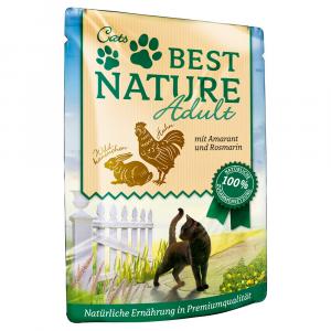 Korzystny pakiet Best Nature Cat Adult, 32 x 85 g - Królik z kurczakiem i amarantusem