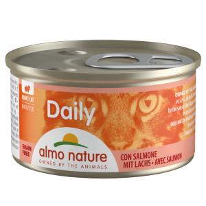 20 + 4 gratis! Almo Nature Daily Menu, 24 x 85 g - Mus z łososiem