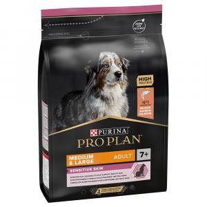 PURINA PRO PLAN Medium & Large Adult 7+ Sensitive Skin, łosoś i ryż - 3 kg