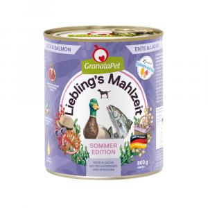 Letnia edycja limitowana: Granatapet Liebling´s Mahlzeit - Kaczka i łosoś, 6 x 800 g