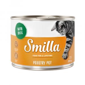 5 + 1 gratis! Smilla, mokra karma, 6 x 200 g - Puszki z drobiem, drób z kaczką