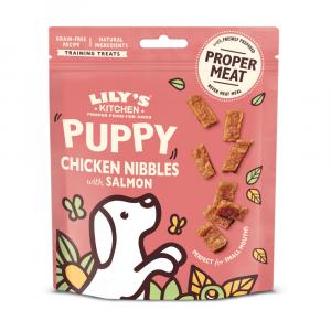 Lily's Kitchen Puppy Bites, z kurczakiem i łososiem - 3 x 70 g