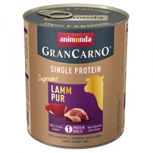 Animonda GranCarno Adult Single Protein Supreme, 6 x 800 g - Jagnięcina