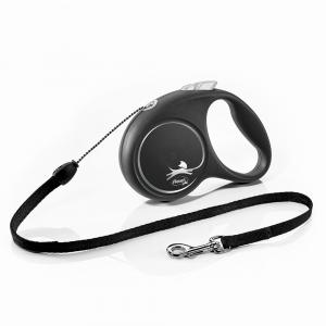 Flexi Black Design smycz linkowa, czarna, 5 m - S: do 12 kg