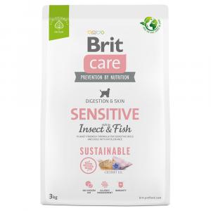 Brit Care Dog Sustainable Sensitive, ryba i insekty - 2 x 3 kg