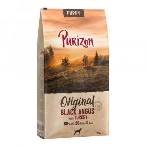 10 + 2 kg gratis! Purizon, karma sucha dla psa, różne rodzaje, 12 kg - Puppy, wołowina Black Angus i indyk