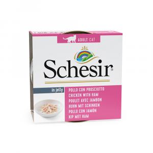 Schesir w galarecie w puszkach, 6 x 85 g - Filety z kurczaka z szynką