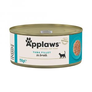 5 + 1 gratis! Applaws w bulionie, karma dla kota, 6 x 156 g - Filet z tuńczyka