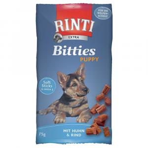 RINTI Bitties Puppy Kurczak - Kurczak z wołowiną, 5 x 75 g