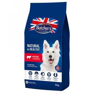 Butcher's Natural & Healthy, z wołowiną - 2 x 15 kg