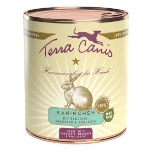 Terra Canis, 6 x 800 g - Królik z cukinią, amarantem i czosnkiem niedźwiedzim