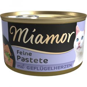 Miamor Pastete, 12 x 85 g - Serca drobiowe