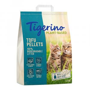 Tigerino Plant-Based, żwirek na bazie tofu - zapach mleka - 3 x 11 l (13,8 kg)