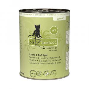 Korzystny pakiet catz finefood, 12 x 400 g - Łosoś z drobiem