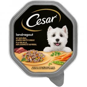 Cesar w tackach, 14 x 150 g - Landragout, drób z warzywami i pietruszką w sosie