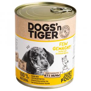 Dogs'n Tiger Junior, 6 x 800 g - Kurczak i bataty