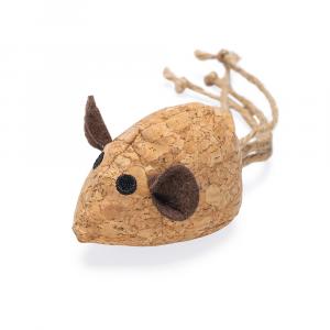 Beeztees zabawka korkowa dla kota, mysz Reinie, z kocimiętką - Dł. x szer.: 16 x 6 cm