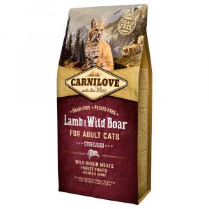 Carnilove for Adult Cats, Sterilised, jagnięcina z dziczyzną - 2 x 6 kg