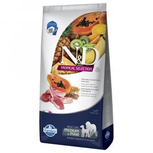 N&D Dog Tropical Selection Adult Medium/Maxi, jagnięcina - 2 x 10 kg