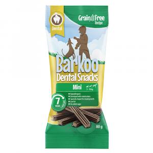 Barkoo Dental Snacks 7 sztuk - BEZZBOŻOWA receptura - Dla małych psów, 7 sztuk (80 g)