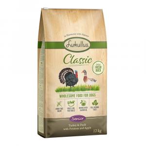 Lukullus Classic Senior, indyk i kaczka (bez zbóż) - 12 kg