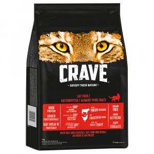 Crave karma sucha dla kota, wołowina i kurczak - 7 kg