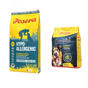 Josera: karma sucha dla psa, 12,5 kg + Knuspies, przysmak dla psa, 900 g gratis! - Hypoallergenic z owadami