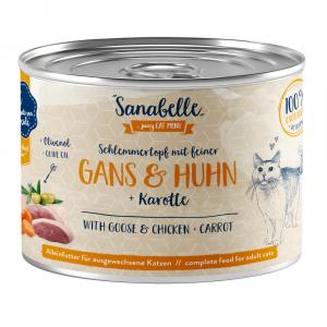 Sanabelle All Meat, 6 x 180 g - Gęsina i kurczak