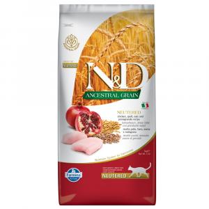 Farmina N&D Ancestral Grain Neutered, kurczak i owoc granatu - 5 kg