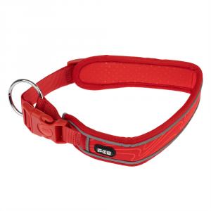 TIAKI, obroża Soft & Safe, czerwona - Rozmiar S: obw. szyi: 35 - 45 cm, szer. 40 mm